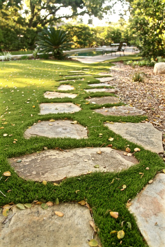 Pavers and Pathways Jardín Santa Bárbara de EcoLawn SB Houzz