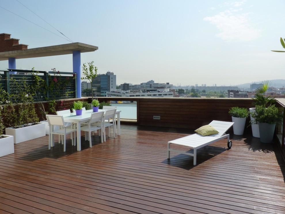 This is an example of a contemporary terrace in Barcelona.