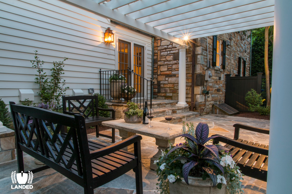 Pergola, Patio & Fencing - Traditional - Garden - DC Metro - by Landed ...