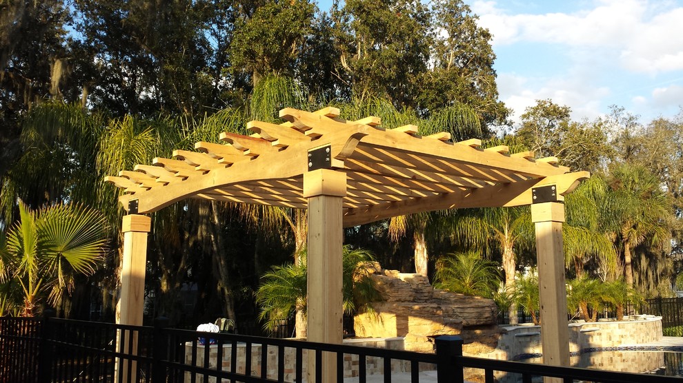 pergolas and decks Traditional Landscape Tampa by
