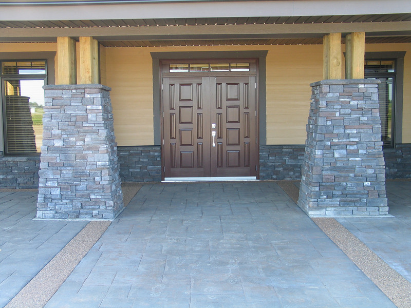 Pillars Modern Landscape Calgary by Kodiak Mountain Stone Houzz