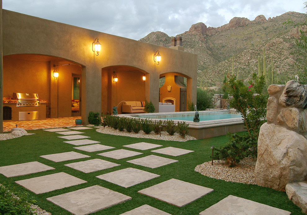 Inspiration for a mediterranean landscaping in Phoenix.