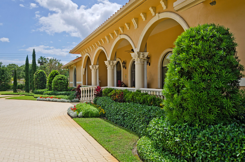 Pine Ridge Villa Mediterranean Landscape Miami by 41 West Houzz