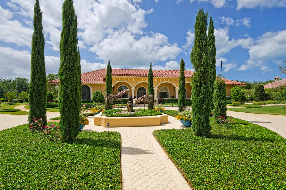 Pine Ridge Villa Mediterranean Landscape Miami by 41 West Houzz