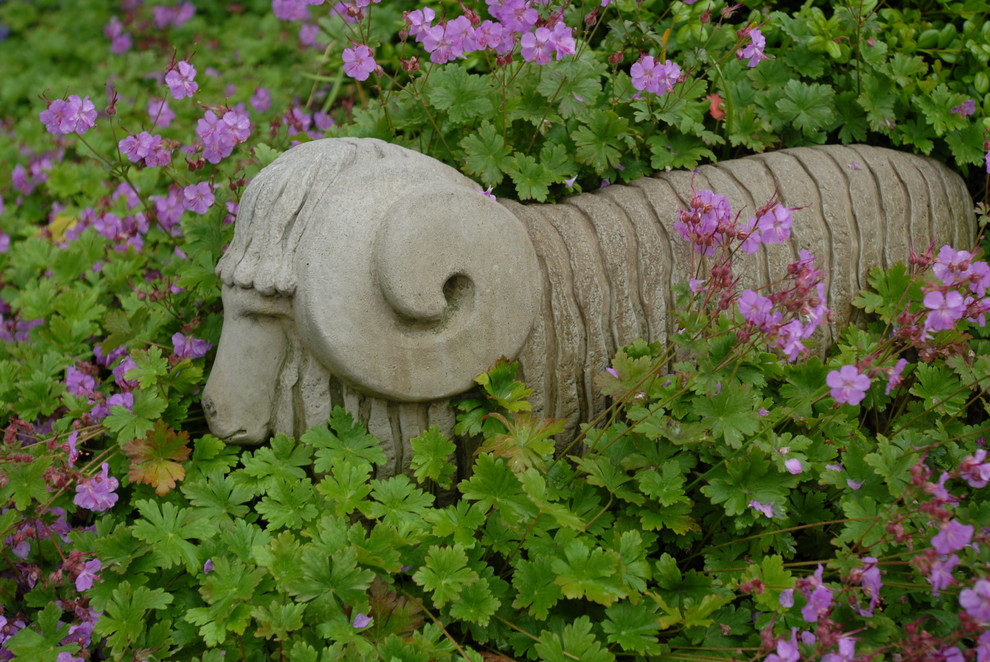 Photo of an eclectic landscaping in Portland Maine.