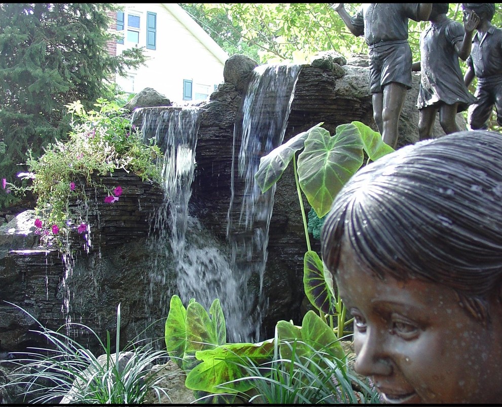 This is an example of an eclectic garden in New York.