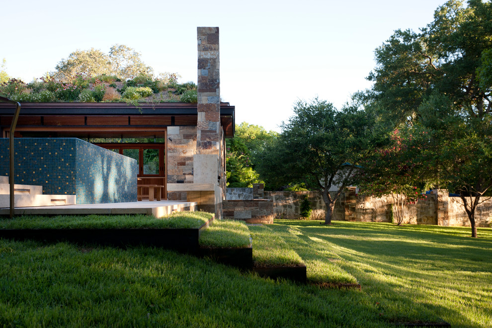 Contemporary garden in Austin.