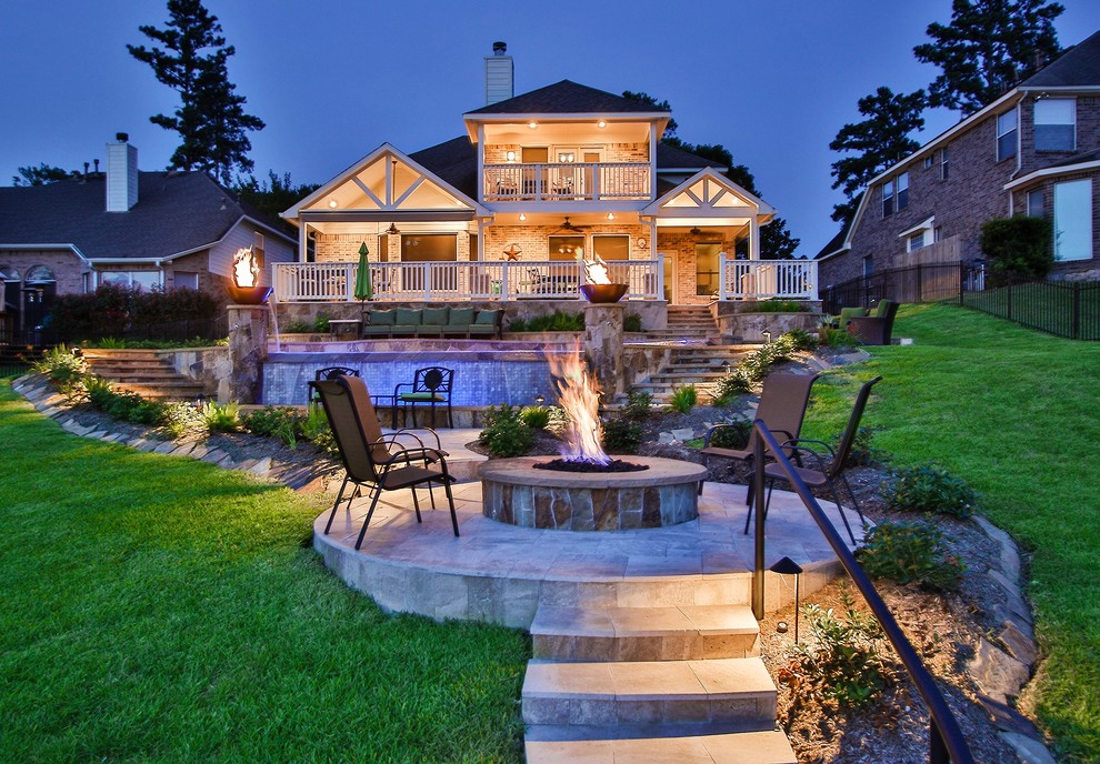 Pool Landscape Grand Harbor/Lake Conroe Traditional Garden