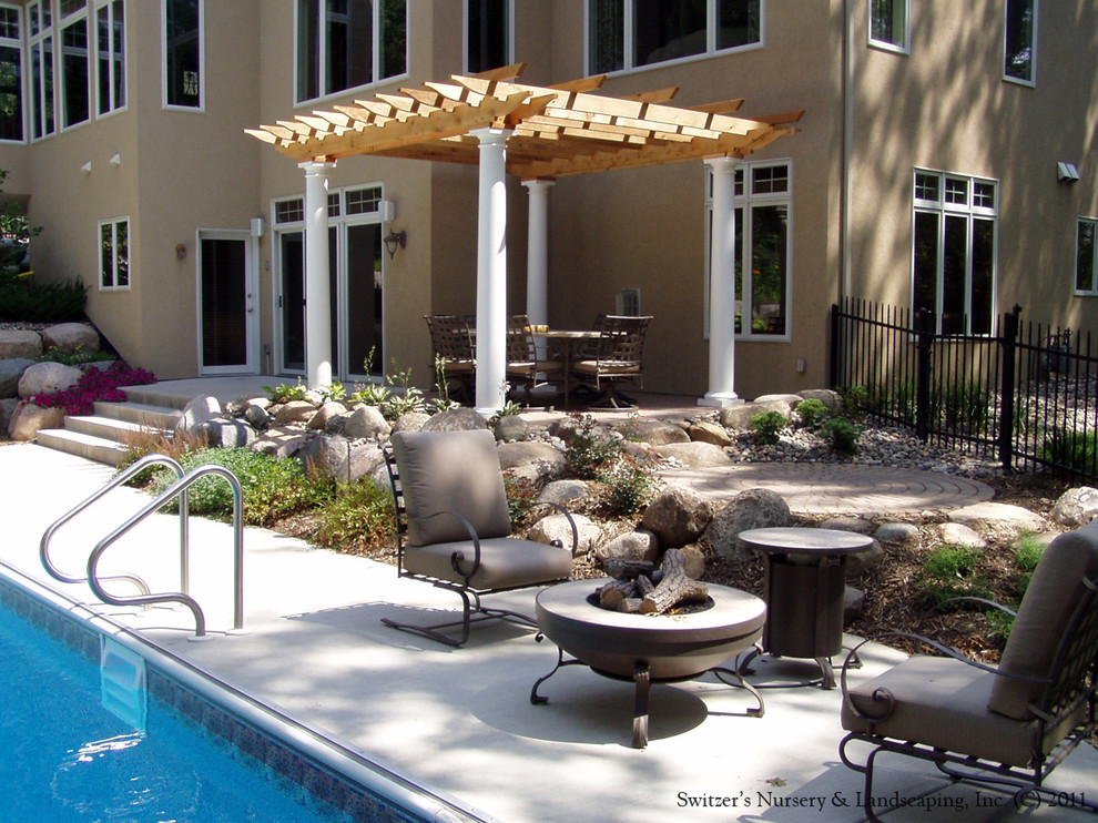 Poolside Pergola - Traditional - Landscape - Minneapolis - by Workshop ...