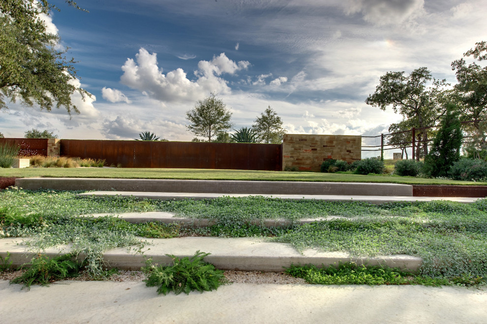 Design ideas for a modern garden in Austin.