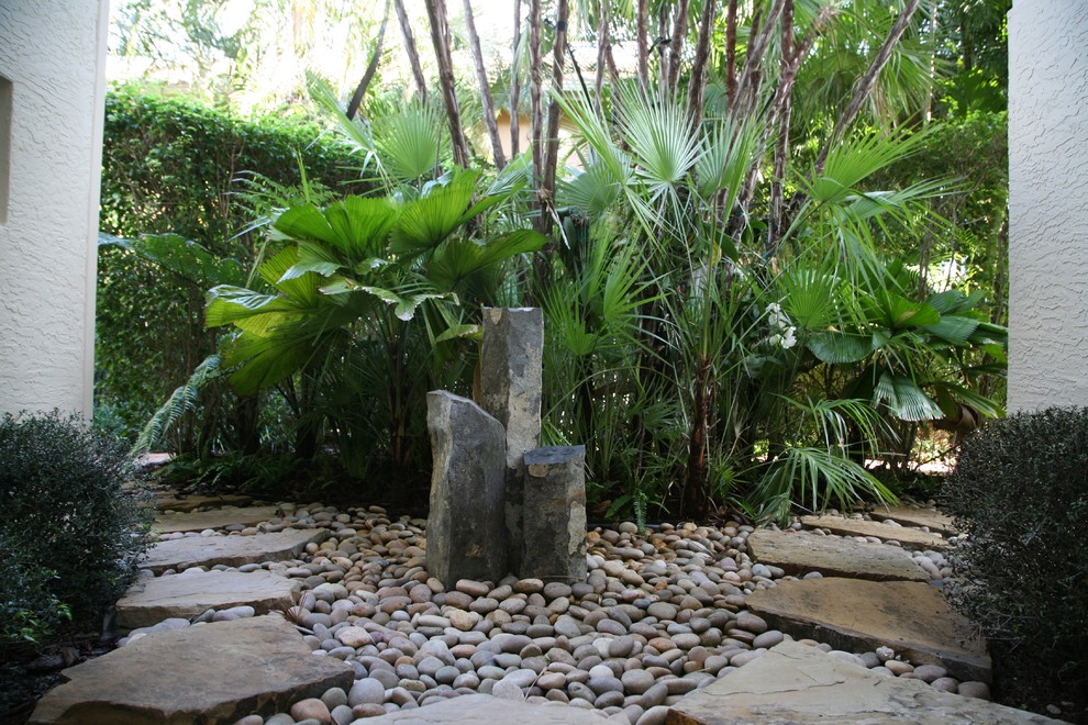 Eclectic garden in Miami.