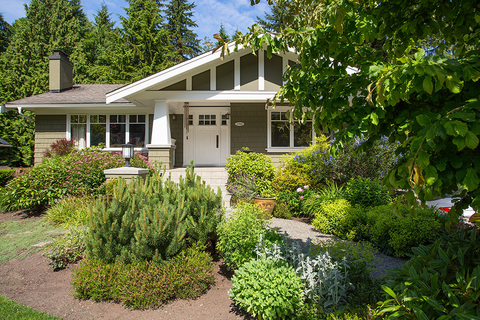 This is an example of a traditional landscaping in Vancouver.