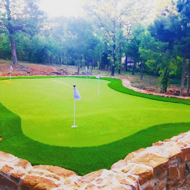 Putting Greens Artificial Grass Garden Dallas by DFW Turf