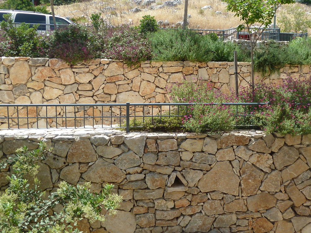Design ideas for a mediterranean landscaping in Tel Aviv.