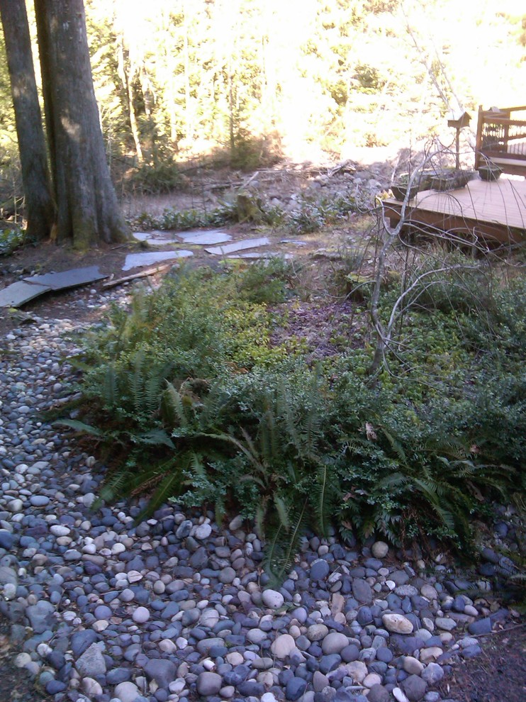 Design ideas for a transitional landscaping in Portland.