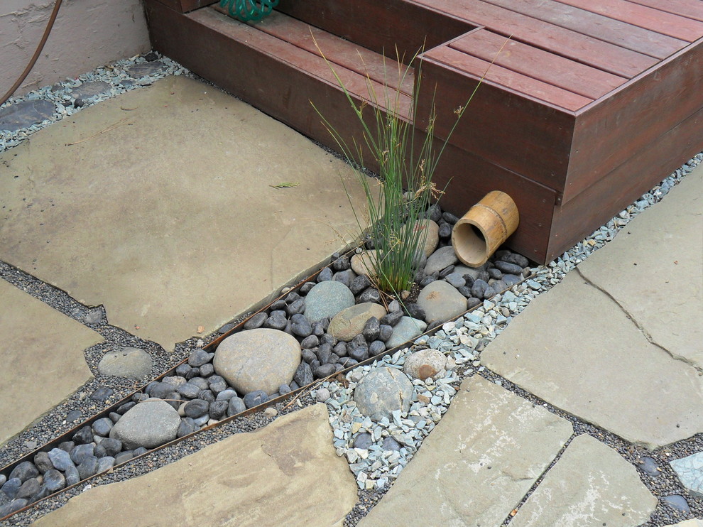 This is an example of an asian stone landscaping in Portland.