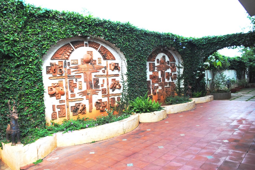This is an example of a world-inspired garden in Bengaluru.