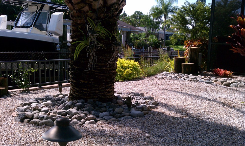 This is an example of a traditional landscaping in Miami.