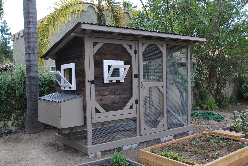 Reclaimed Wood Chicken Coop Traditional Landscape Salt Lake City