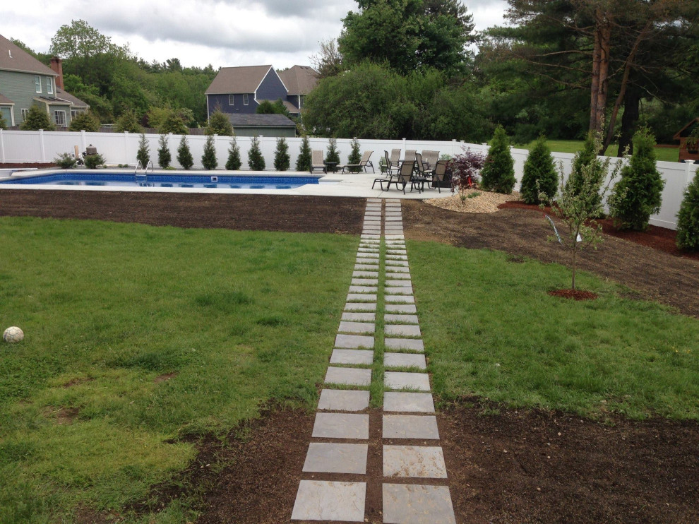 Rectilinear Stepping Stone Design & Planting Project, Northborough MA