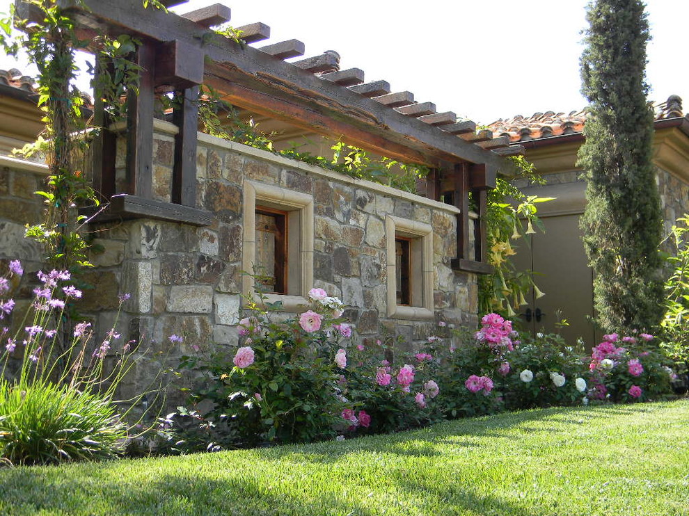 This is an example of a mediterranean garden in San Diego.