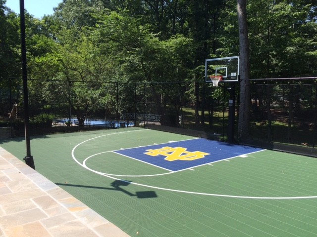 Residential 28x50 basketball court Traditional Landscape DC Metro
