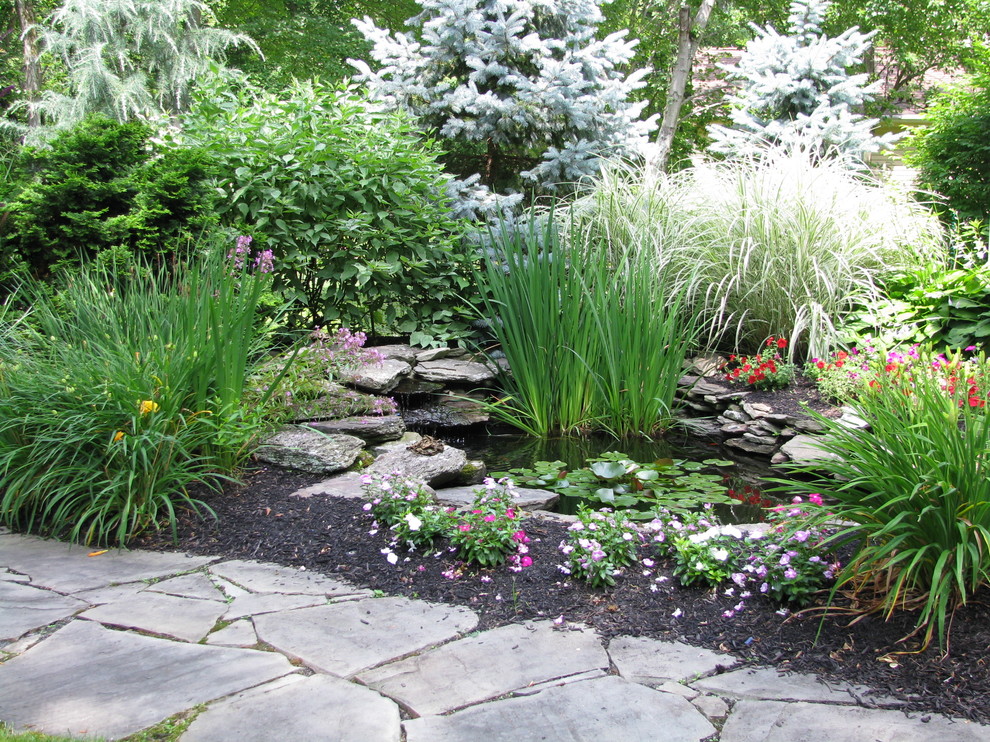 This is an example of a traditional landscaping in Burlington.