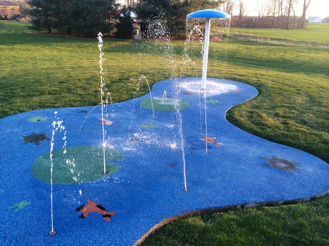 Residential Splash Pad For Your Backyard Garden Cleveland By My Splash Pad Houzz