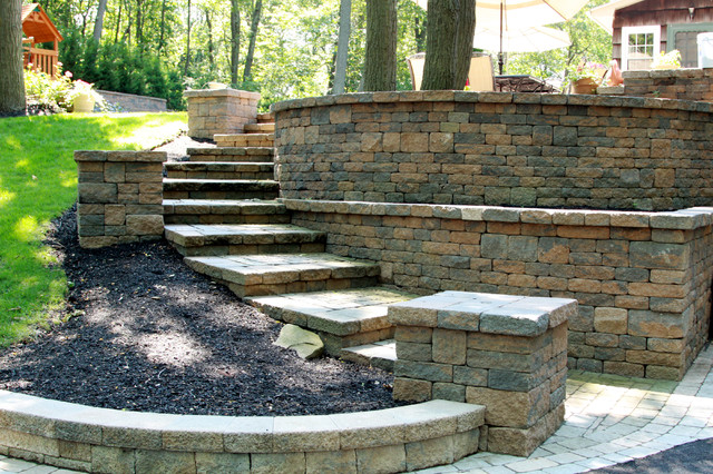 Retaining Walls & Piers - Traditional - Garden - New York - By Basics ...