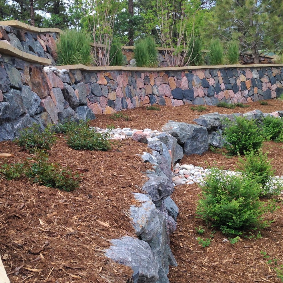 Retaining Walls & Planter Boxes Contemporary Landscape Denver