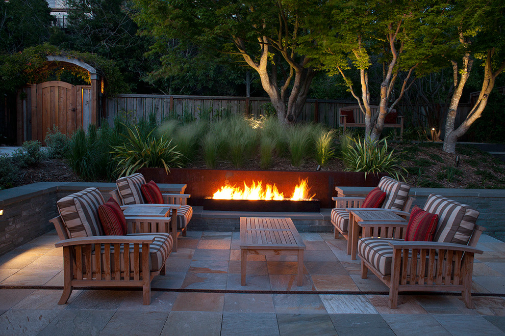 Richardson Bay Terrace and Entry Traditional Patio San Francisco