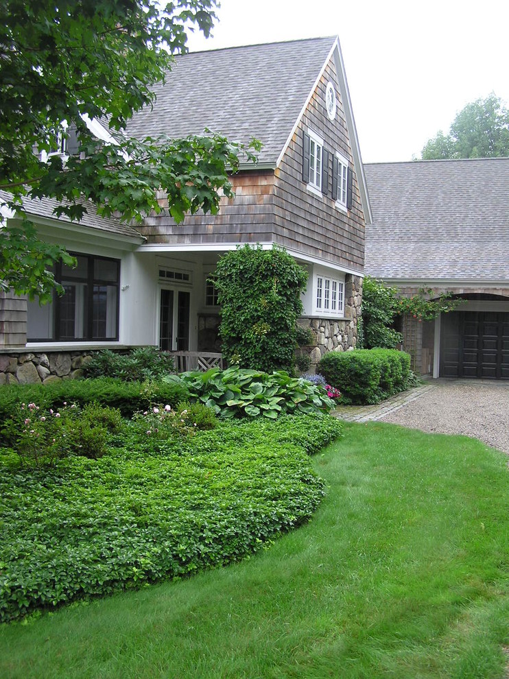 Photo of a traditional front driveway garden in Manchester.