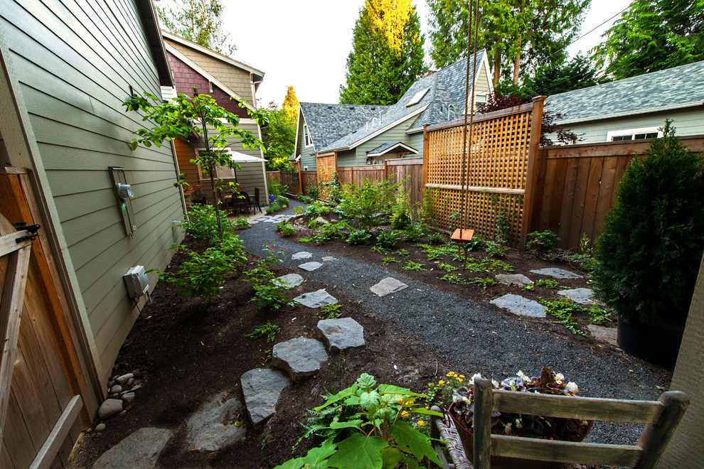 Traditional garden in Portland.