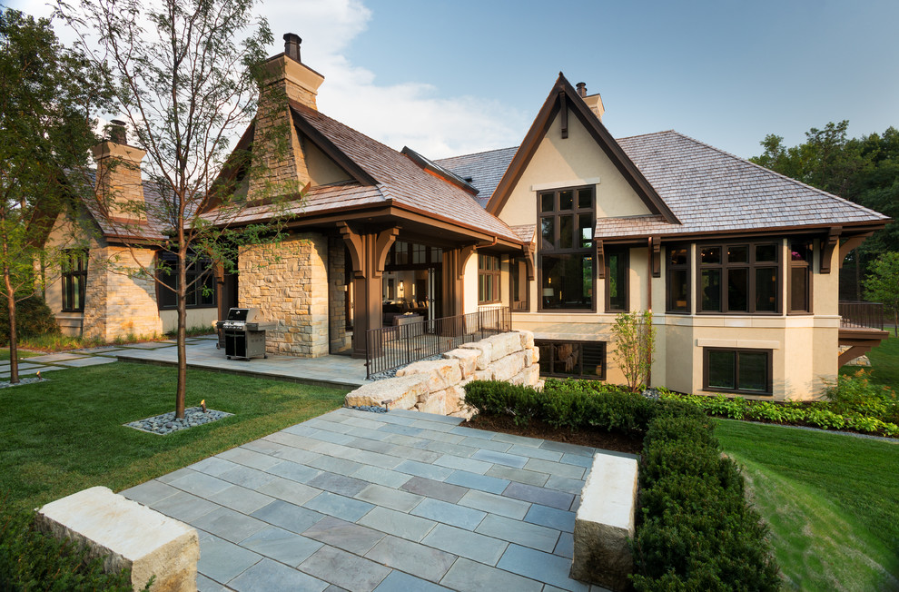 This is an example of a transitional landscaping in Minneapolis.