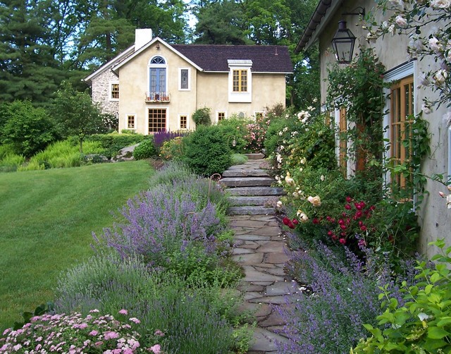 Romantic Guesthouse Garden Country Landscape Philadelphia By Dear Garden Associates Inc Houzz Nz
