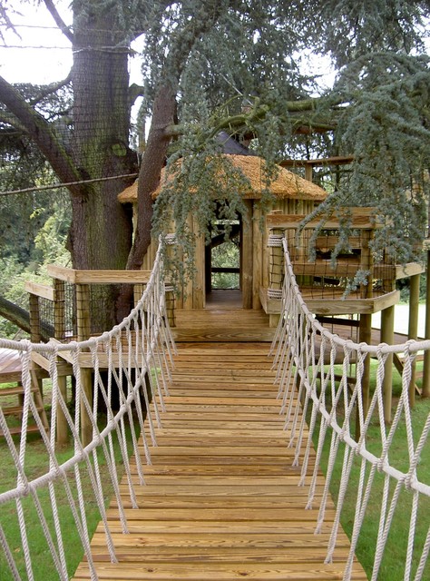 Rope Bridge - Traditional - Garden - London - by Treehouse Wizards