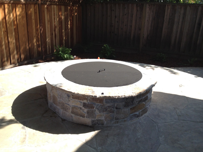 Round Fire Pit Cover - Modern - Landscape - by PiTTopper | Houzz