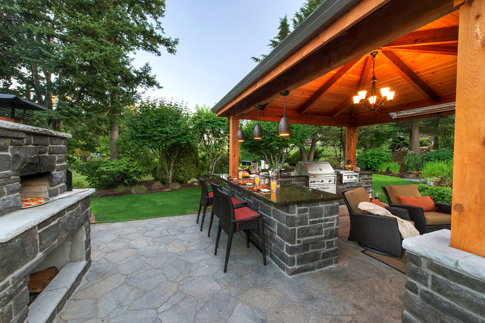 Design ideas for a classic patio in Portland.