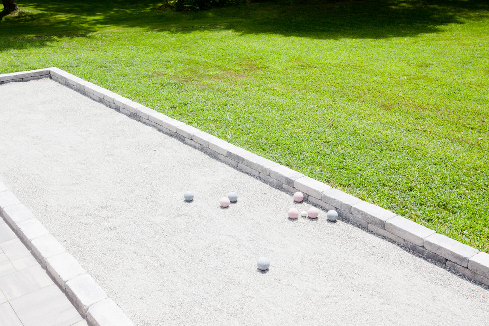 Rumble Wall Bocce Court Contemporary Landscape Boston Houzz