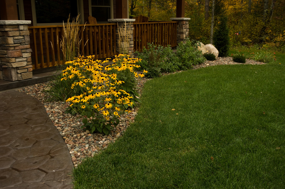 Rural Woodland Retreat Traditional Garden Minneapolis by Miller