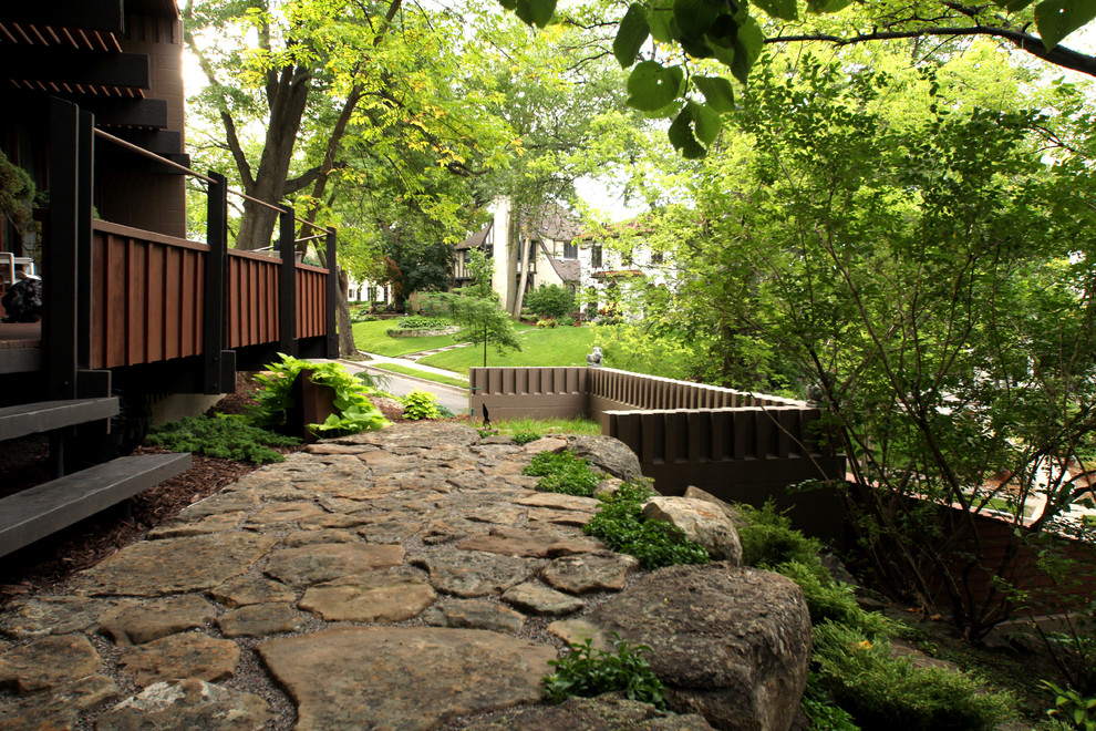 Rustic Mid Century Rock Garden - Rustic - Landscape - Minneapolis - by ...
