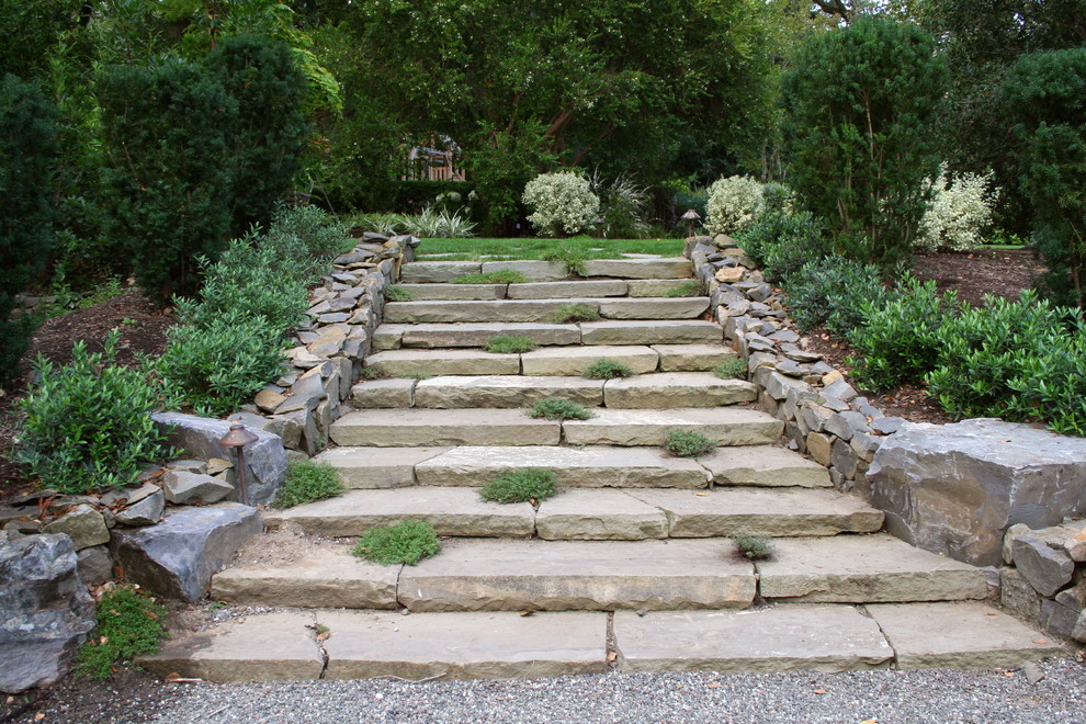 Rustic Stairs Eclectic Landscape San Francisco By Terra Ferma Landscapes Houzz