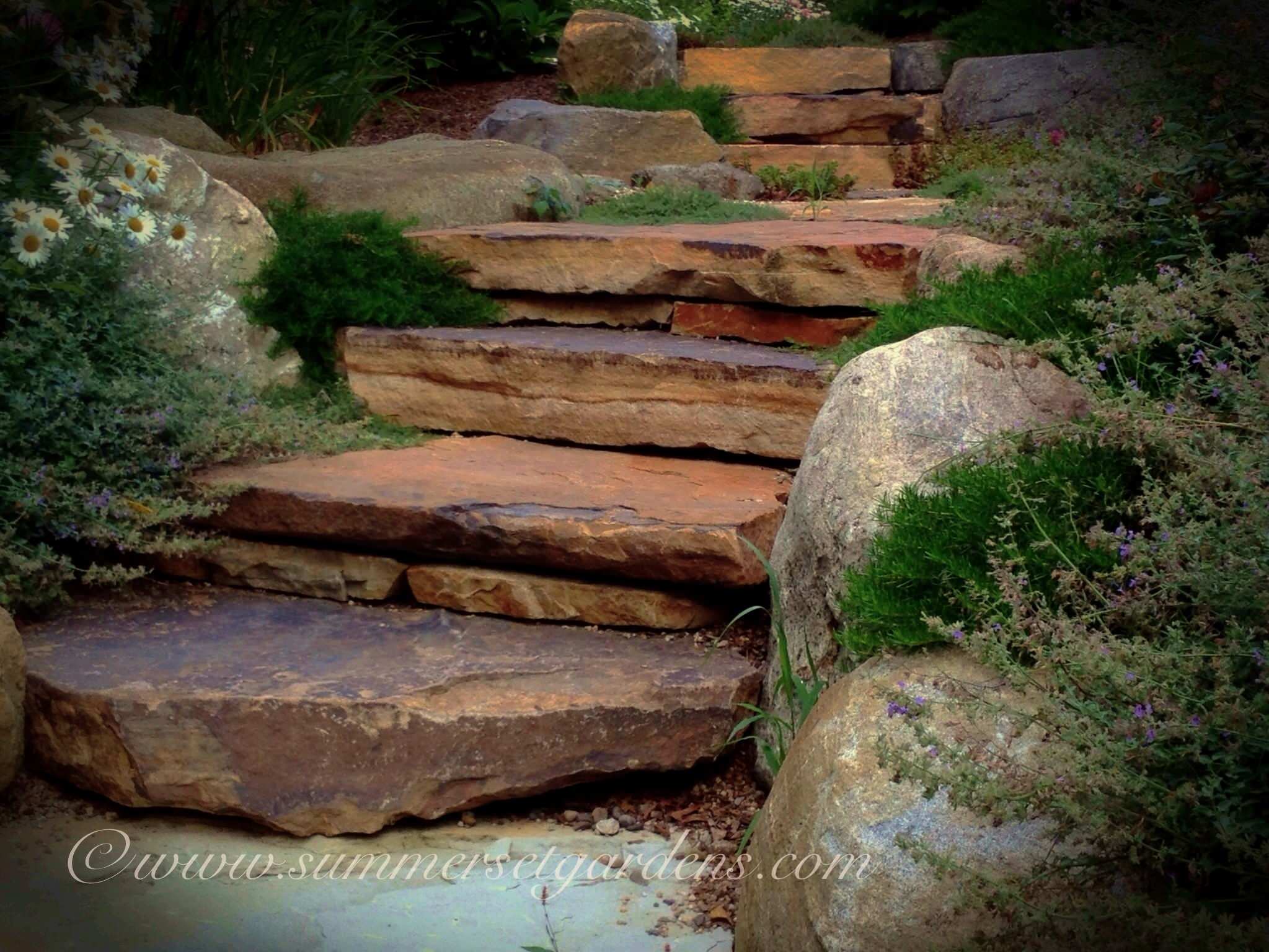 Stone Slab Steps Houzz