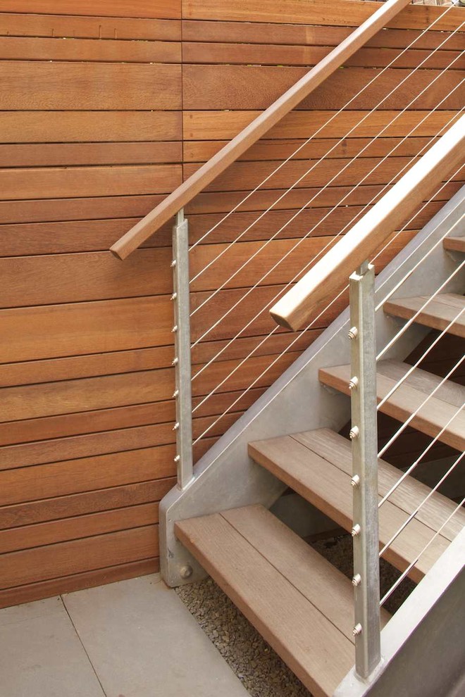 Inspiration pour un petit escalier minimaliste.