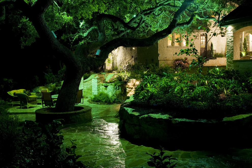 Klassischer Garten in Austin