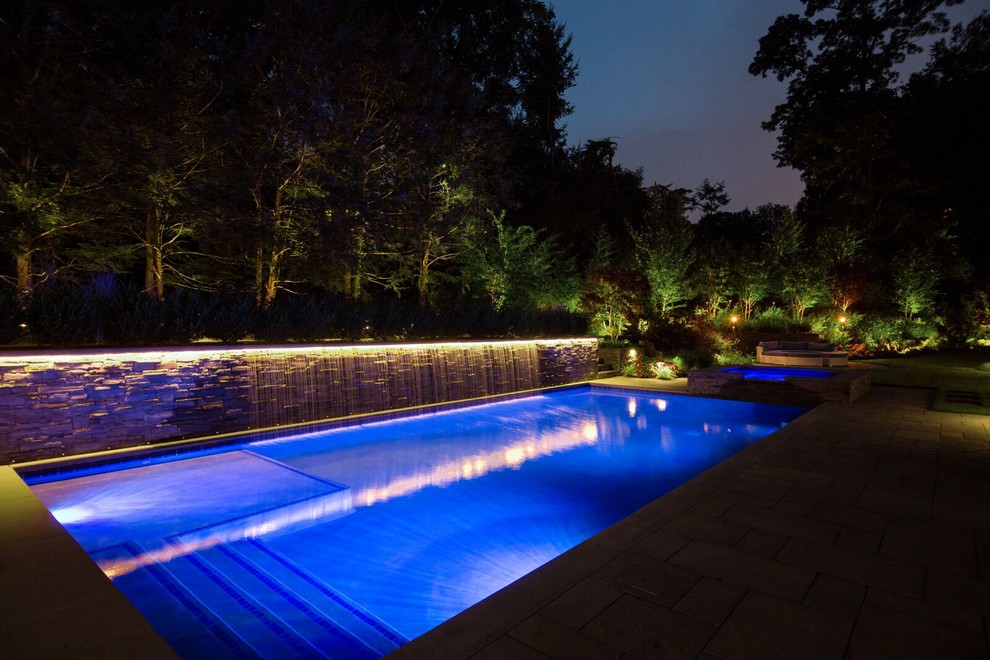 This is an example of a transitional landscaping in New York.