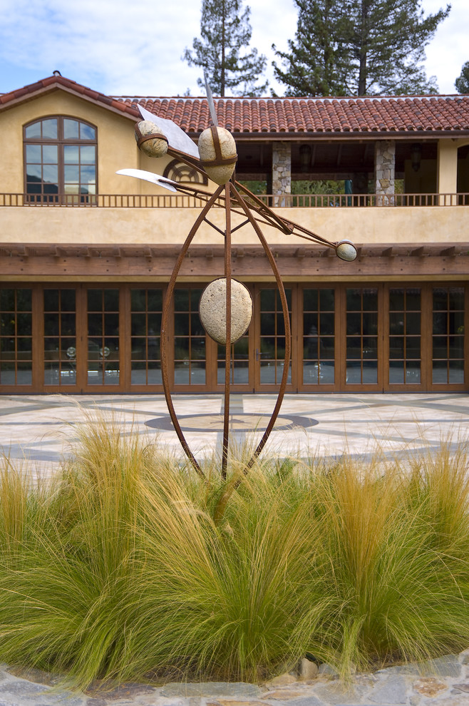 This is an example of a mediterranean stone landscaping in San Francisco.