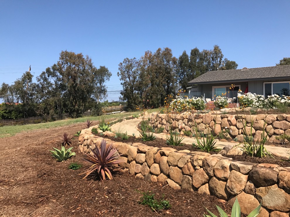 This is an example of a mediterranean garden in Santa Barbara.