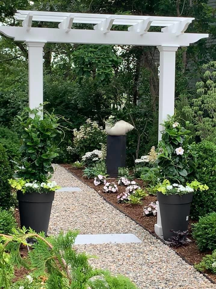 Seashell Garden Beach Style Landscape Boston by Elaine M