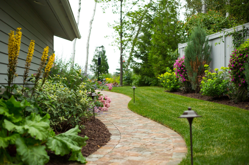 Shade Planting Along Walk Landscape Other by Miller Creek Lawn